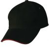 sandwich peak cap black red