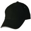 sandwich peak cap black white