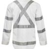 white night workers shape with reflective tape back